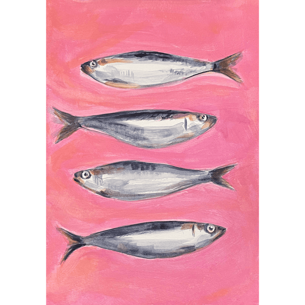 Original Sardines painting artwork A4