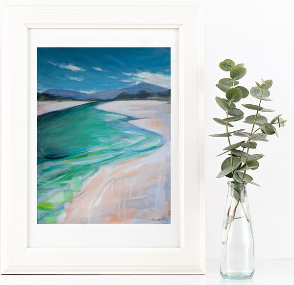 Beach Bay painting print