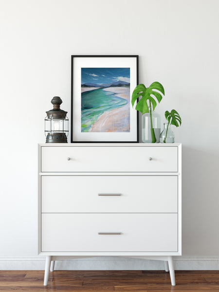 Beach Bay painting print
