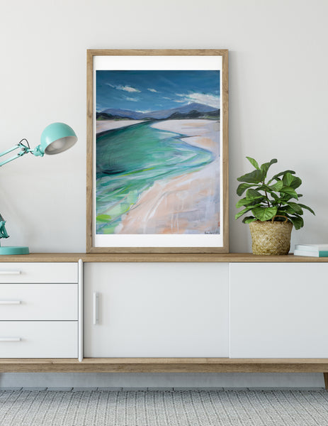 Beach Bay painting print