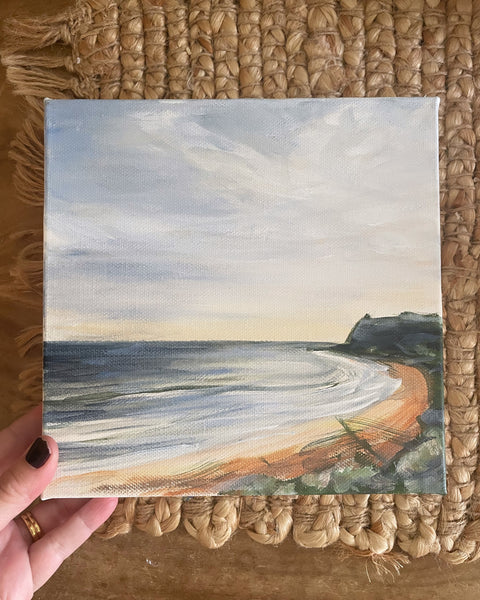 Australian sunset beach acrylic painting
