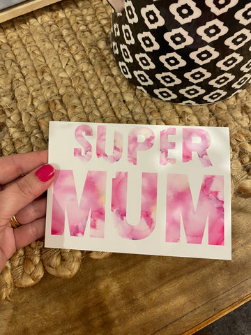 Super Mum greeting card