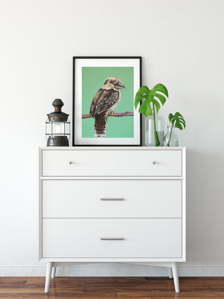Australian Kookaburra painting artwork print
