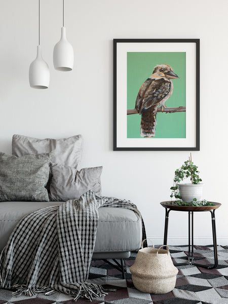 Australian Kookaburra painting artwork print