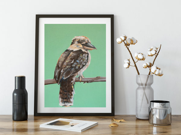 Australian Kookaburra painting artwork print