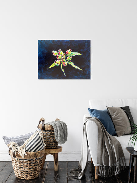 Original Australian Gumnuts acrylic painting