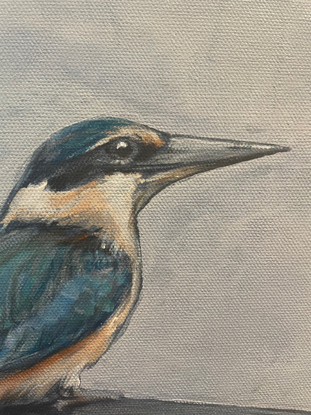 Australian Sacred Kingfisher acrylic painting
