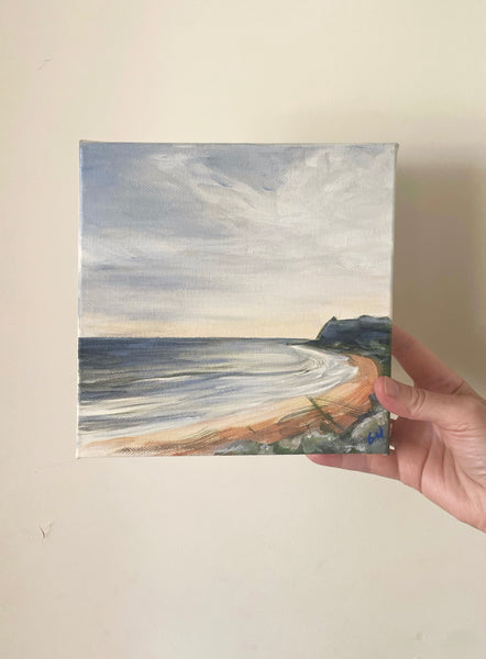 Australian sunset beach acrylic painting