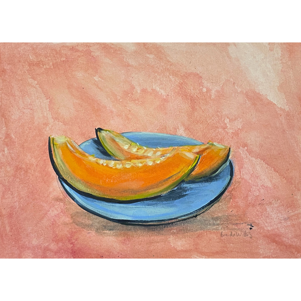Original Rockmelon painting artwork A4
