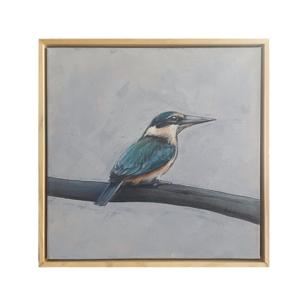 Australian Sacred Kingfisher acrylic painting