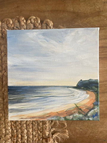 Australian sunset beach acrylic painting