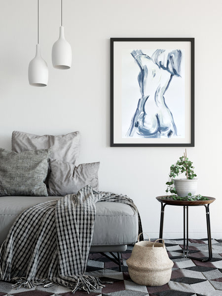 Large original female nude painting. A2