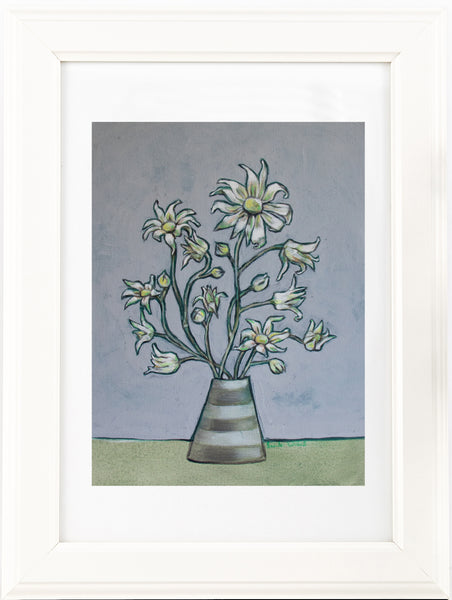 Australian Flannel Flower still life painting print