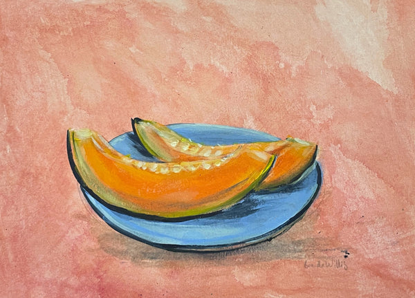 Original Rockmelon painting artwork A4