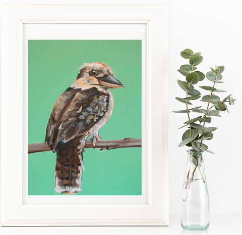 Australian Kookaburra painting artwork print