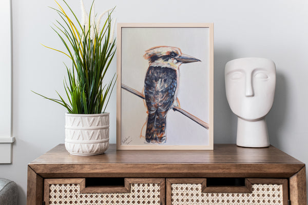 Australian Kookaburra painting A4