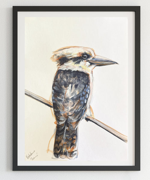 Australian Kookaburra painting A4