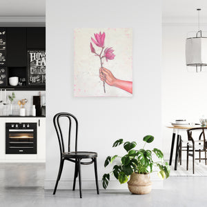 'A simple gesture' acrylic canvas painting. 51cm x 61cm
