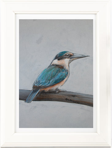 Sacred Kingfisher painting print