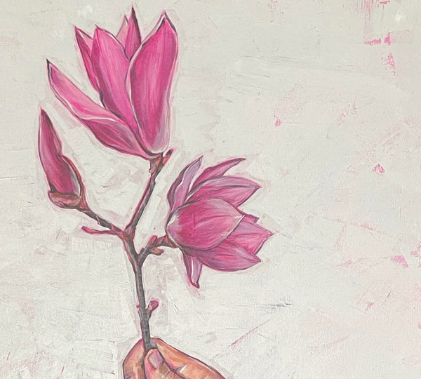 'A simple gesture' acrylic canvas painting. 51cm x 61cm