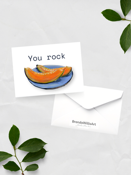'You Rock' greeting card