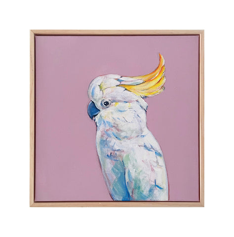 Australian Cockatoo acrylic painting