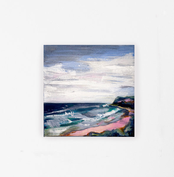 Australian sunset beach 'Glimmer' acrylic painting