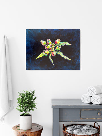 Original Australian Gumnuts acrylic painting