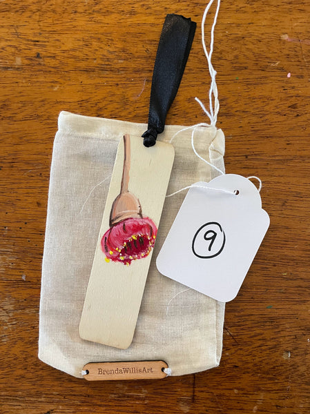 Hand painted mini painting bookmarks