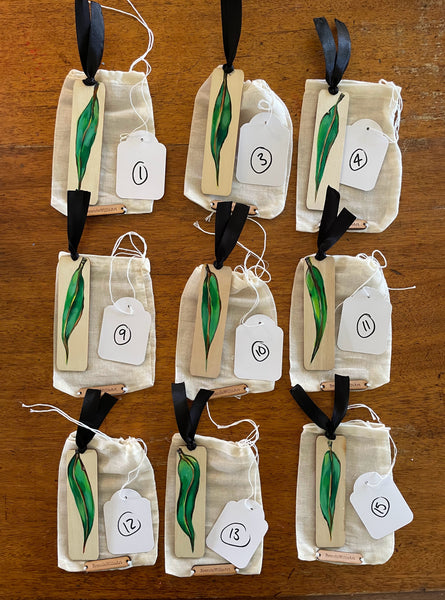 Hand painted mini painting bookmarks
