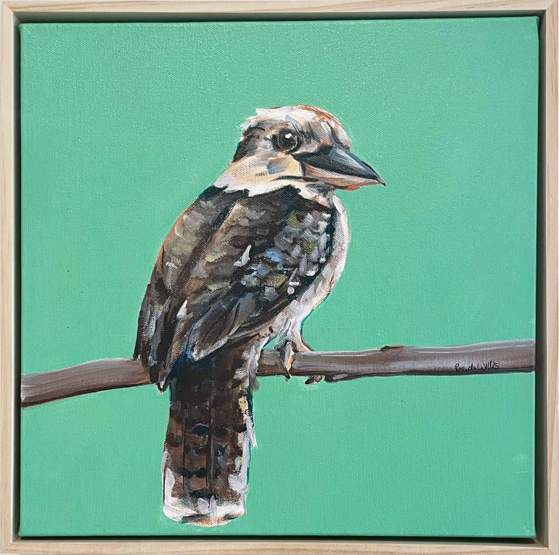 Australian Kookaburra acrylic painting