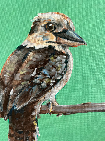 Australian Kookaburra acrylic painting