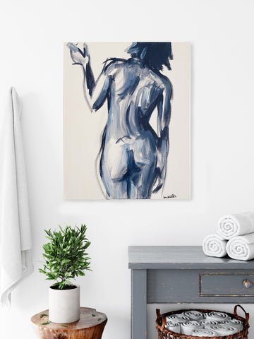 Australian nude female acrylic painting