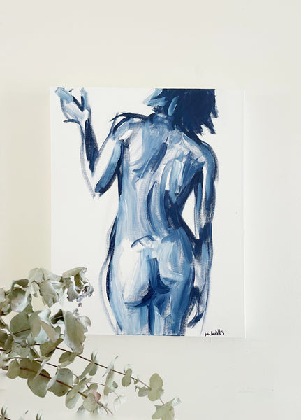 Australian nude female acrylic painting