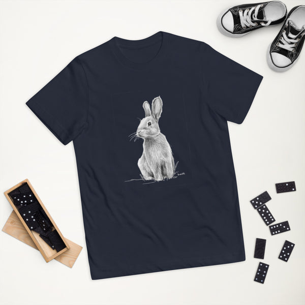 Rabbit drawing Youth jersey t-shirt